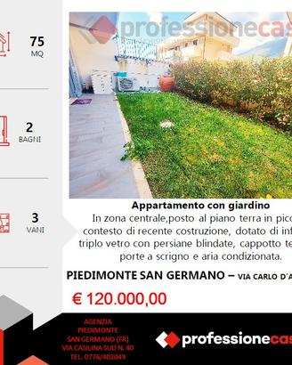 Appartamento con giardino