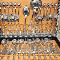 servizio posate argento 800 12 coperti