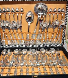 servizio posate argento 800 12 coperti