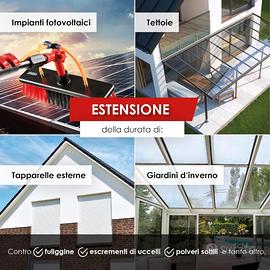 kit pulizia pannelli solari telescopico 46 metri