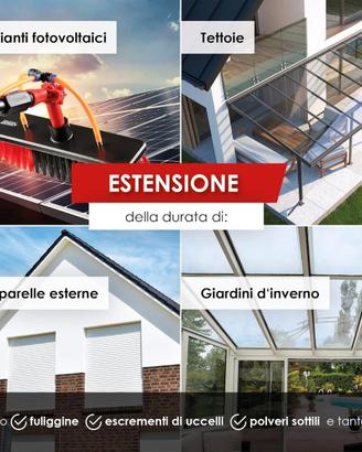 kit pulizia pannelli solari telescopico 46 metri