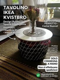 Tavolino contenitore IKEA (Modello KVISTBRO)