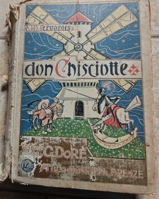 LIBRO ANTICO DON CHISCIOTTE DELLA MANCIA