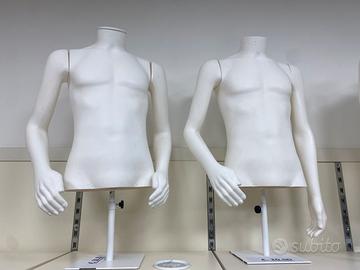 MANICHINI UOMO MEZZOBUSTO COLORE BIANCO