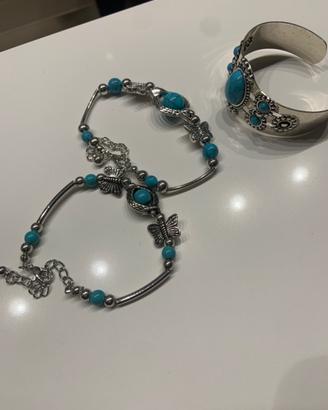 3 Bracciali turchese nuovi