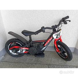 Bici elettrica senza pedali TRRS 12" nera e rossa