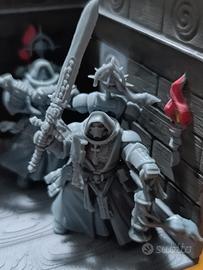 miniature per Warhammer stampate a resina