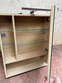 Specchio contenitore bagno 70x60x14