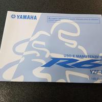 USO E MANUTENZIONE MANUALE YAMAHA PER YZF-R6 - 13S