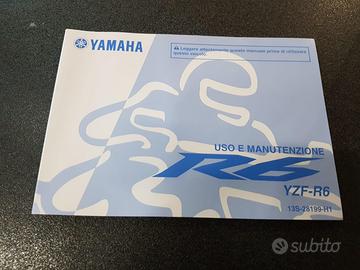 USO E MANUTENZIONE MANUALE YAMAHA PER YZF-R6 - 13S
