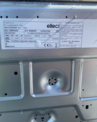 Piano cottura a gas Elleci Plano 60