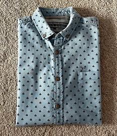 Camicia uomo S azzurra
