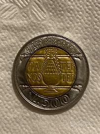 Moneta 500 Lire rara Papa Giovanni Paolo II