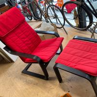 Poltrona + pouff IKEA