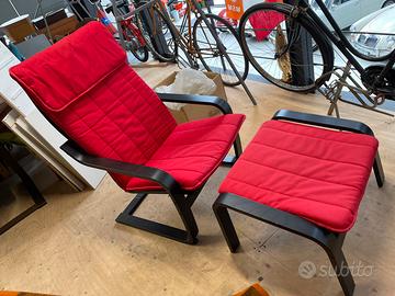 Poltrona + pouff IKEA