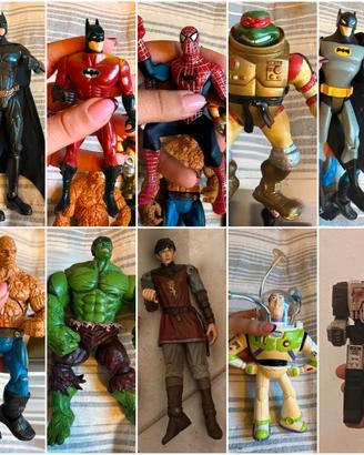 Lotto 11 action figure  vintage 