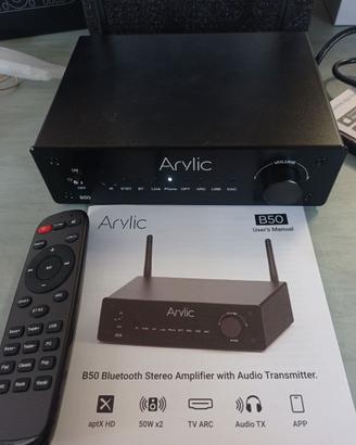 Amplificatore stereo Bluetooth aptX HD Acrylic B50