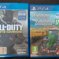PS4: Call of Duty e Farming Simulator