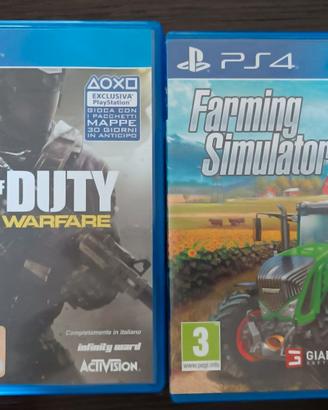 PS4: Call of Duty e Farming Simulator