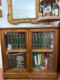 Vetrina/libreria d’epoca in noce