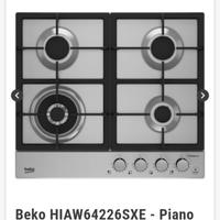 Piano gas incasso NUOVO Beko 4 fuochi
