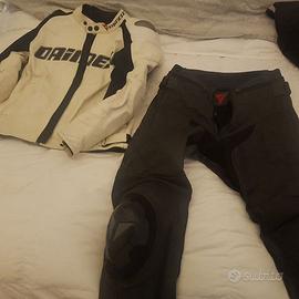 Giubbotto e pantalone DAINESE UOMO taglia 46 PELLE