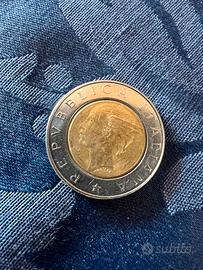 500 lire bimetallica rara 1992
