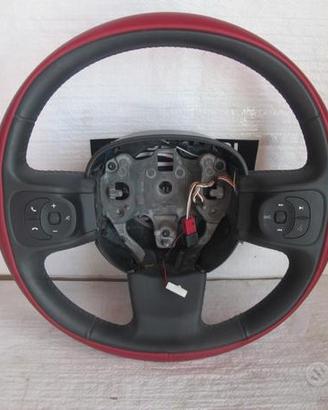 Volante sterzo 500l in pelle multi funzione origin