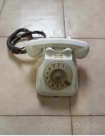 Telefono a ruota bianco anni 80