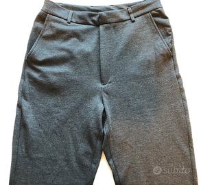 Pantaloni Uomo Zara Comodi Stile Tuta Grigi Tg M