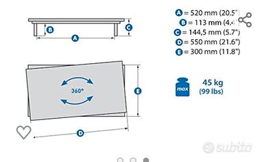 Reggi TV Meliconi per TV grandi
