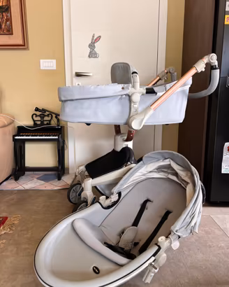 Hot Mom Passeggino Lusso, 2in1, Rotazione a 360°