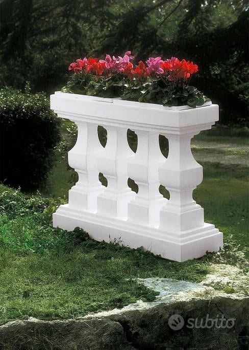 Fioriera classica in ceramica Cappuccino OASI diametro 80x h80 cm