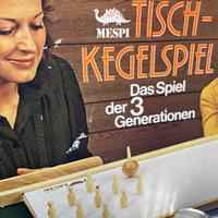 Gioco da tavolo Mespi Tisch-Kegelspiel in legno