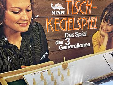 Gioco da tavolo Mespi Tisch-Kegelspiel in legno