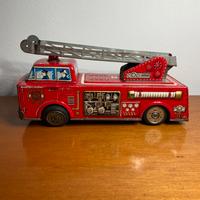 Gioco latta anni ‘60 autopompa vigili del fuoco