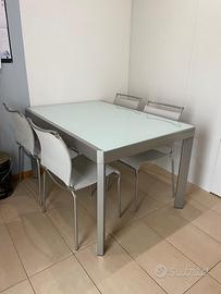 Tavolo allungabile Calligaris 90x140cm con sedie