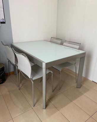 Tavolo allungabile Calligaris 90x140cm con sedie