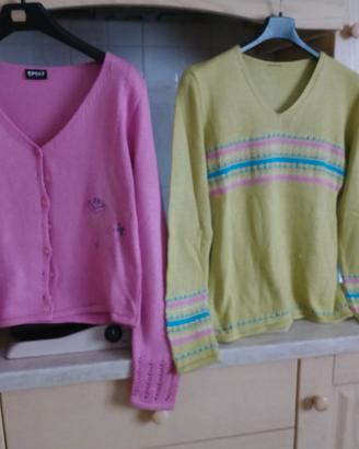Cardigan e maglia