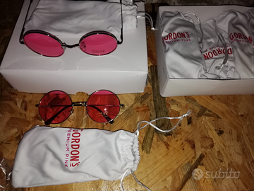 Occhiali da sole lenti rosa, stile hippie,500pz