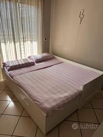 Letto IKEA Brimnes estraibile con 2 materassi
