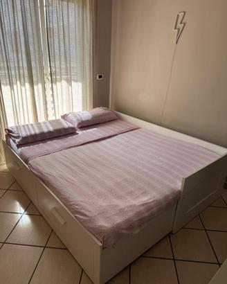 Letto IKEA Brimnes estraibile con 2 materassi