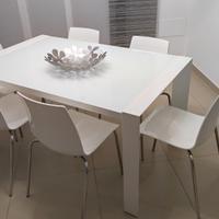 Sedie soggiorno impilabili in polipropilene bianco