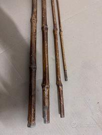 4 Canne da pesca antiche e vintage