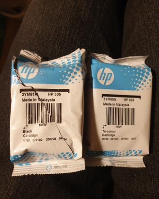 cartucce originali hp 305 nero+colore