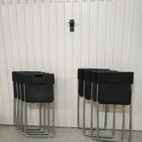 8 sedie pieghevoli IKEA nere
