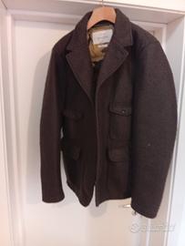 giubbotto sartoria in lana cotta con piumino 