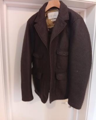 giubbotto sartoria in lana cotta con piumino 