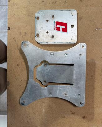 Portatarga enduro camoletto