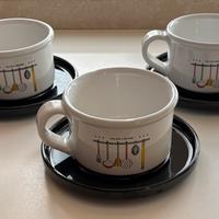 3 grandi tazze da colazione inglesi , vintage